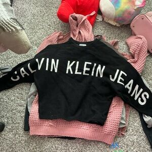 Calvin Klein Jeans Black Crew Neck Sweater